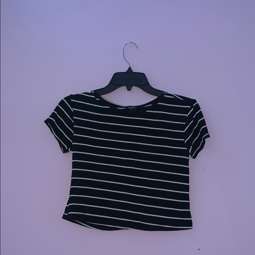 Striped Crop Top